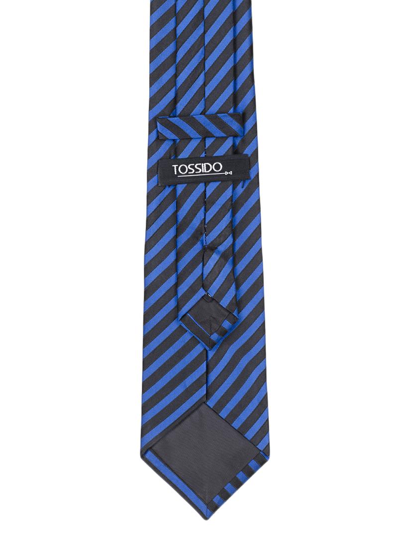 blue micro fibre tie - 14531183 - Standard Image - 1