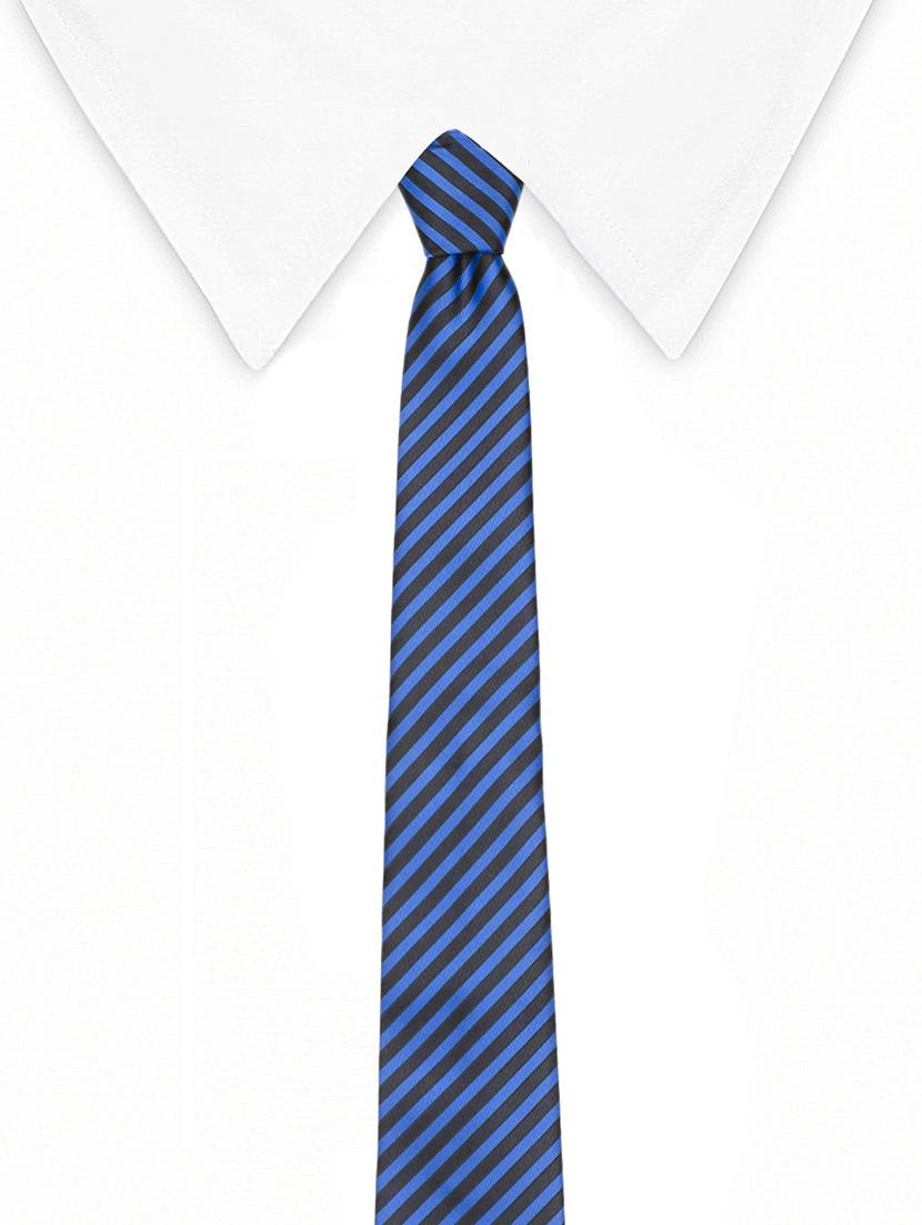 blue micro fibre tie - 14531183 - Standard Image - 4