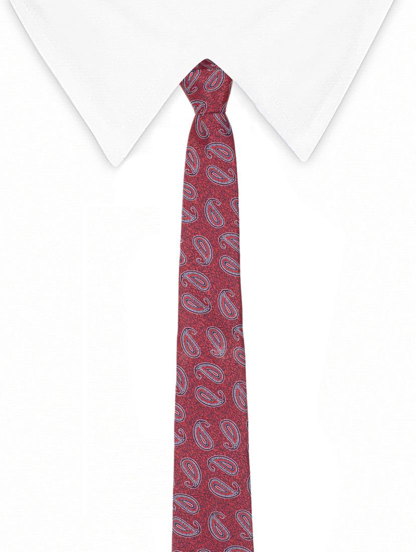 red micro fibre tie - 14531191 - Standard Image - 4