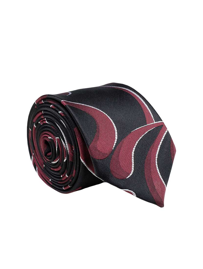 black micro fibre tie