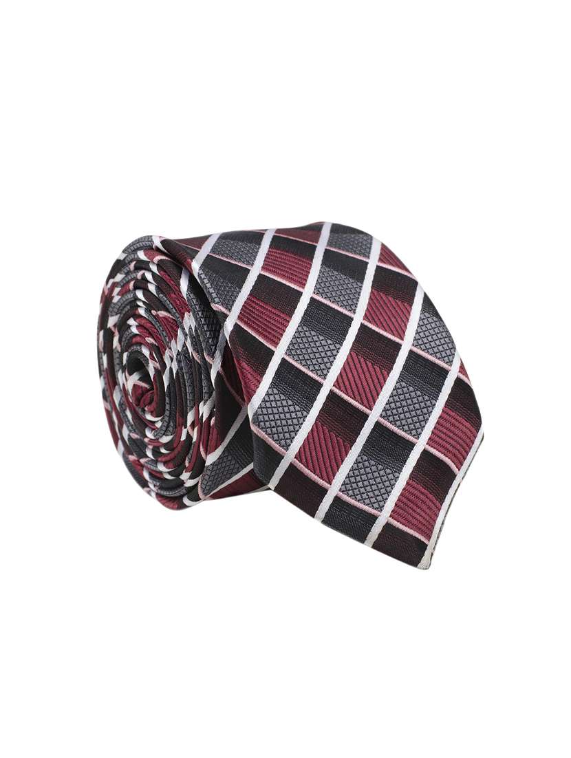 grey micro fibre tie