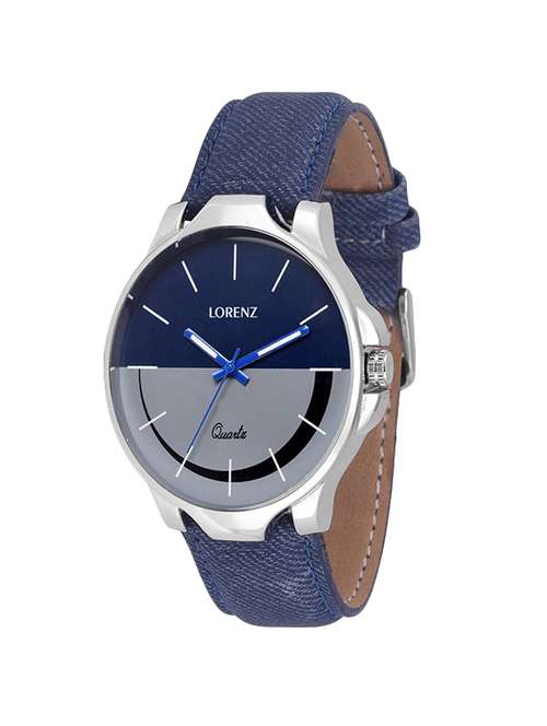 lorenz mk-1058a denim strap analog watch - 14534972 - Standard Image - 0