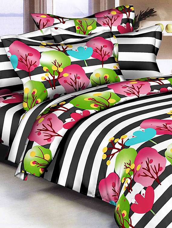 micro fibre double bedsheet with two pillow covers