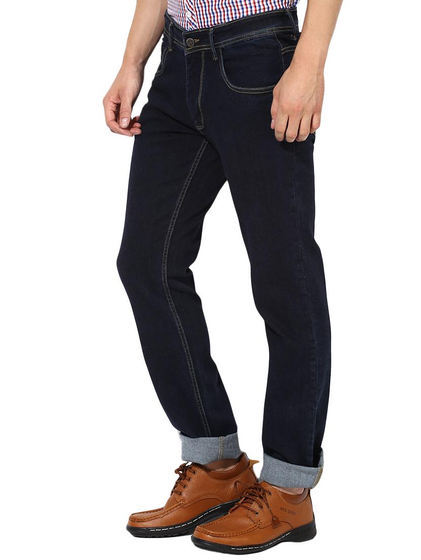 blue cotton plain jeans - 14556349 - Standard Image - 1