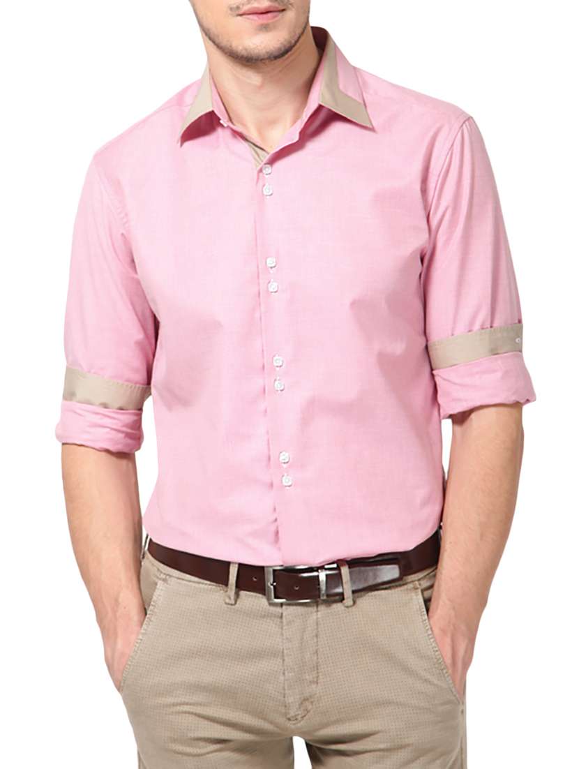 pink cotton formal shirt