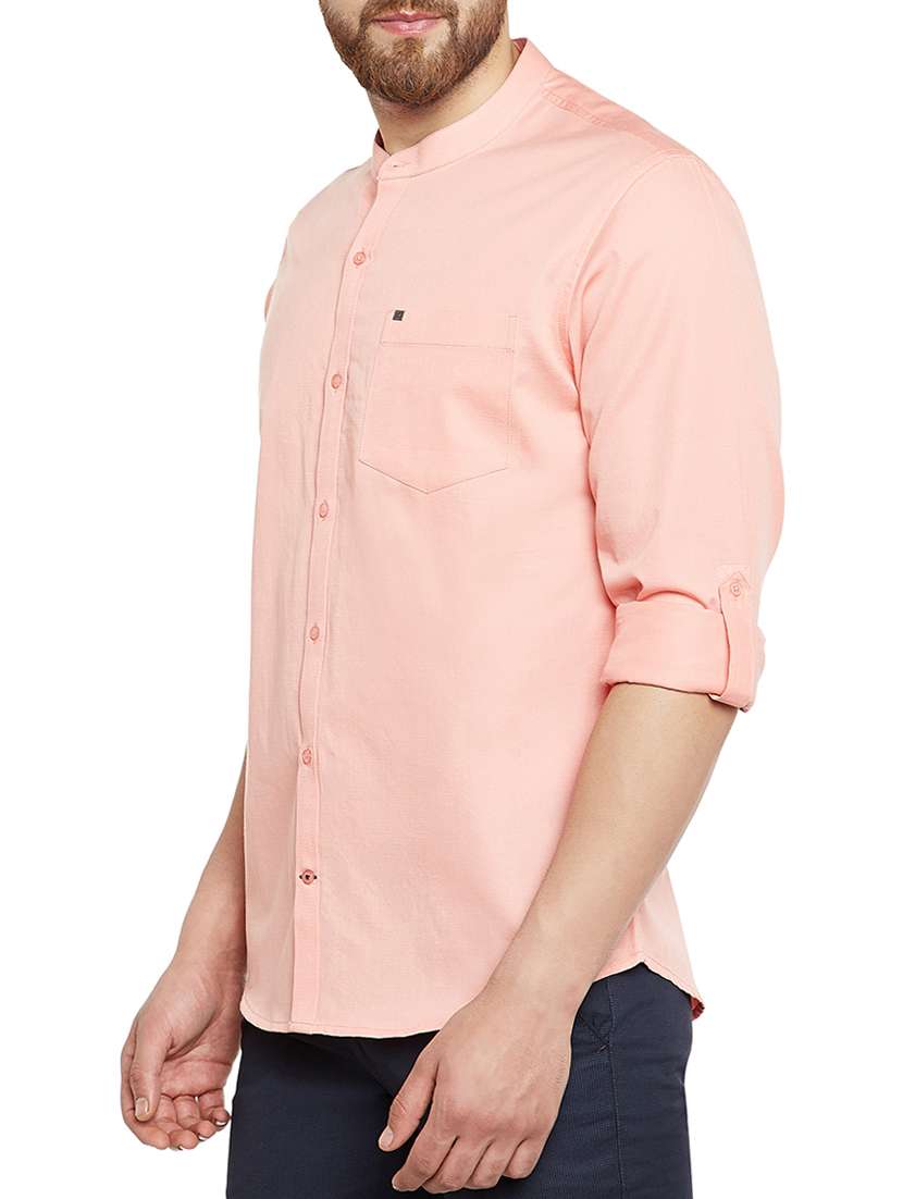 pink cotton casual shirt - 14559853 -  Standard Image - 1
