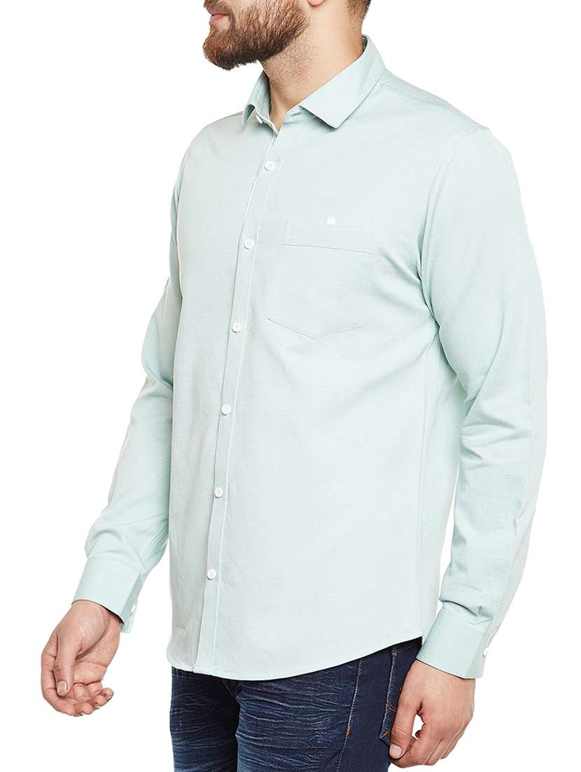light blue cotton casual shirt - 14559856 -  Standard Image - 1