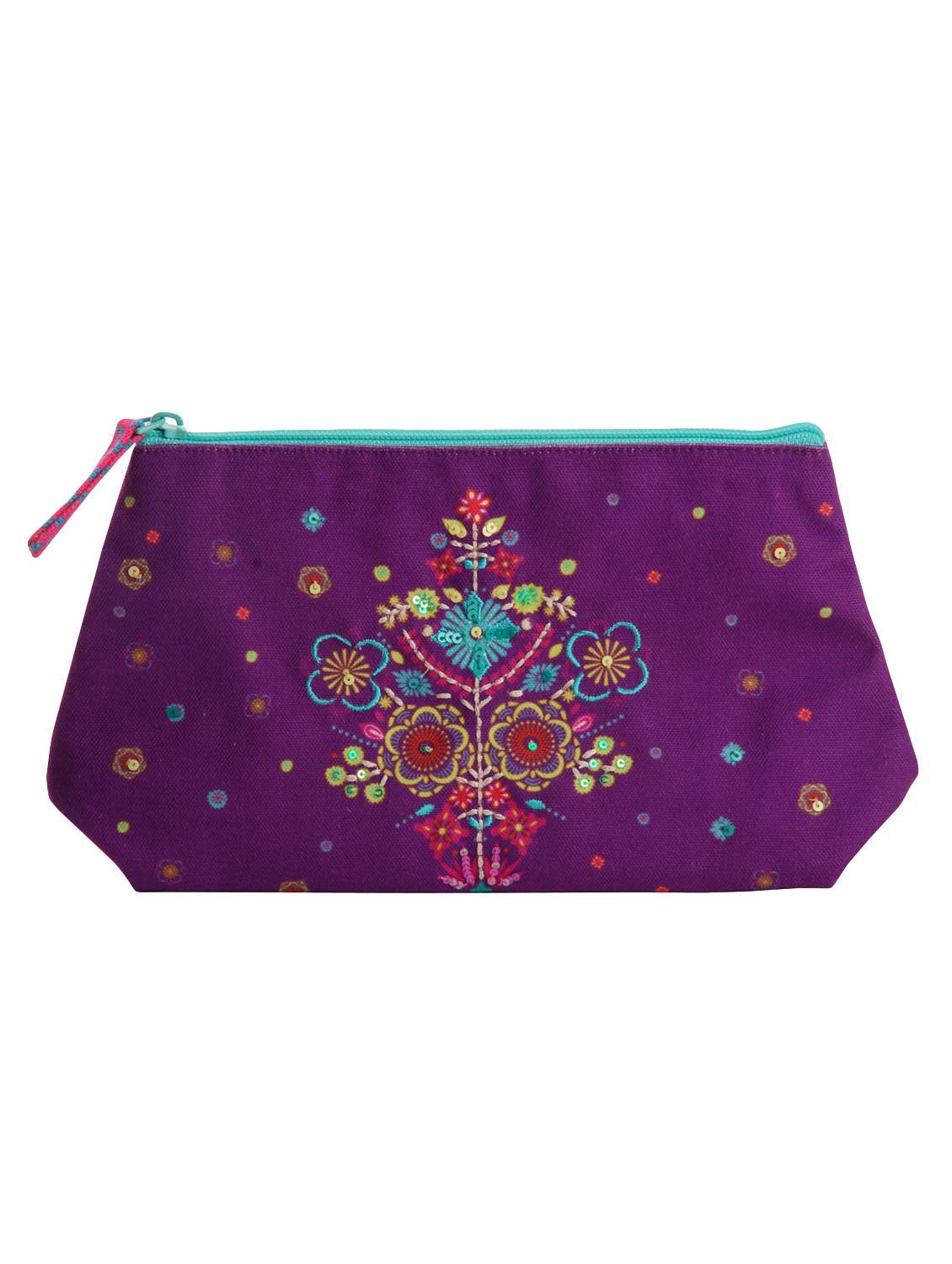 purple canvas regular pouch