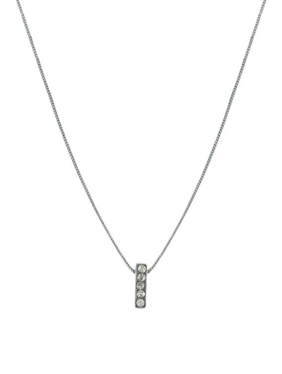 silver metal pendant