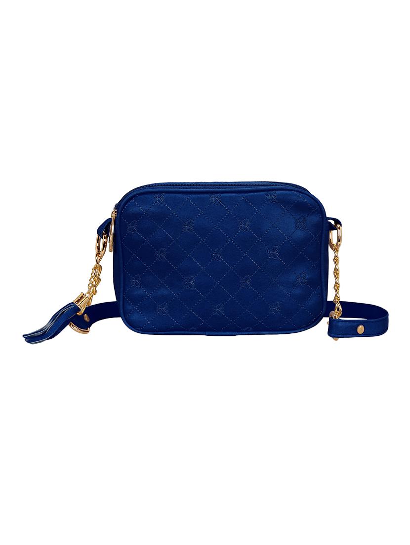 blue leatherette regular sling bag - 14562559 - Standard Image - 1