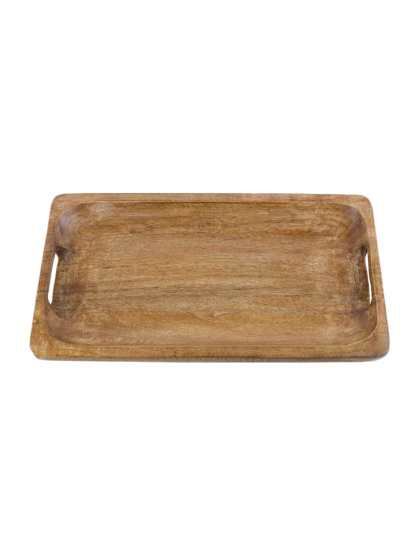 wooden rectangle platter serving tray