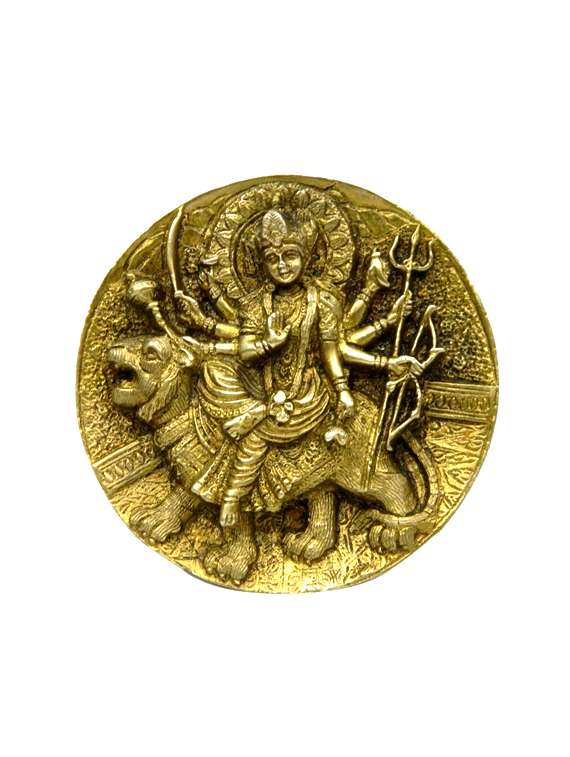 decorative brass ambe maa wall hanging handicrafts product