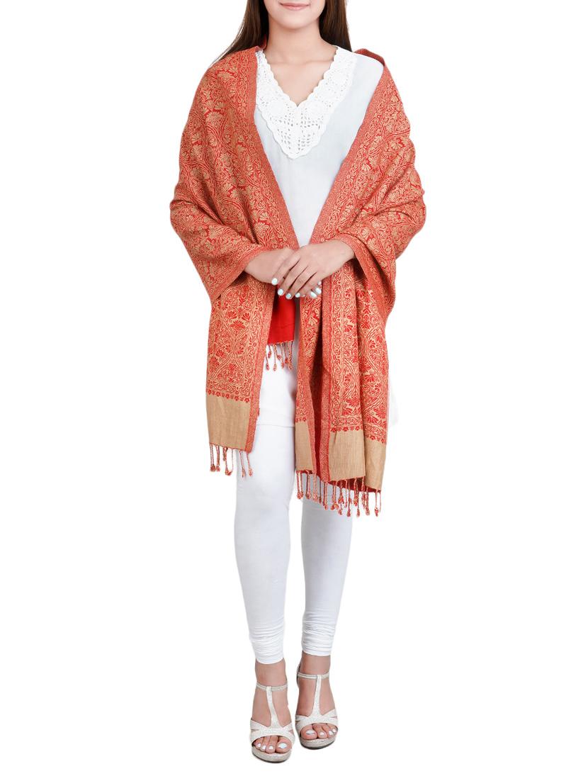 red viscose shawl - 14573341 -  Standard Image - 1
