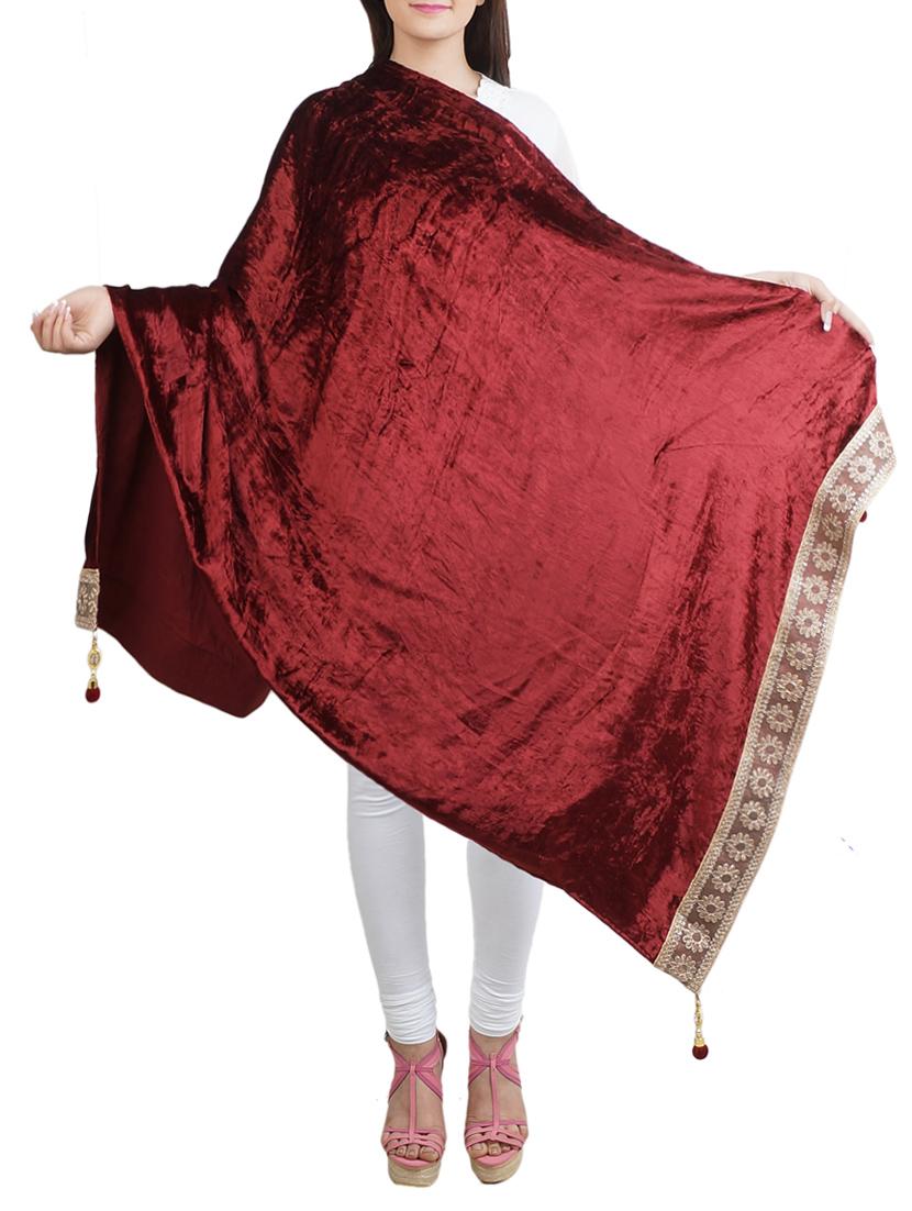 brown velvet shawl - 14573367 -  Standard Image - 1