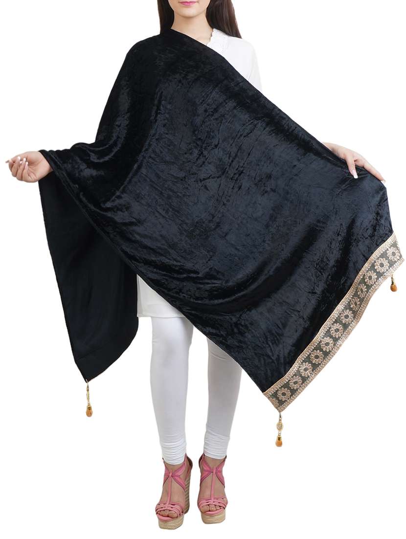 crushed velvet shawl