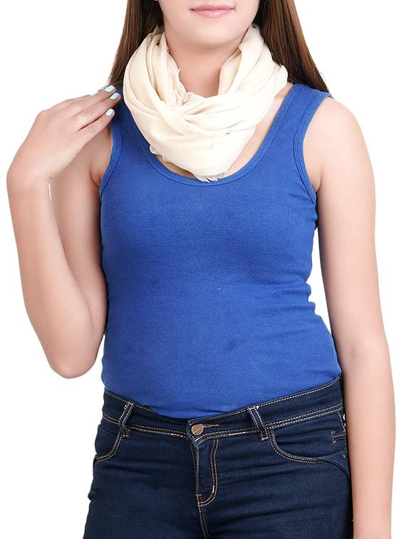 beige viscose stole - 14573370 - Standard Image - 1