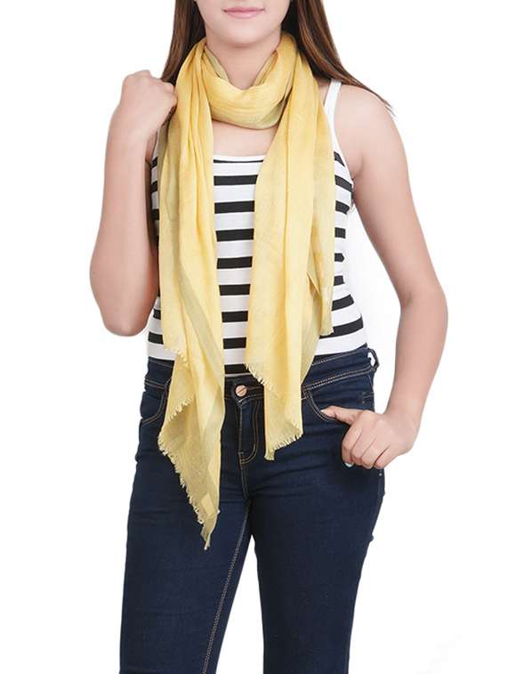 women's solid print stole