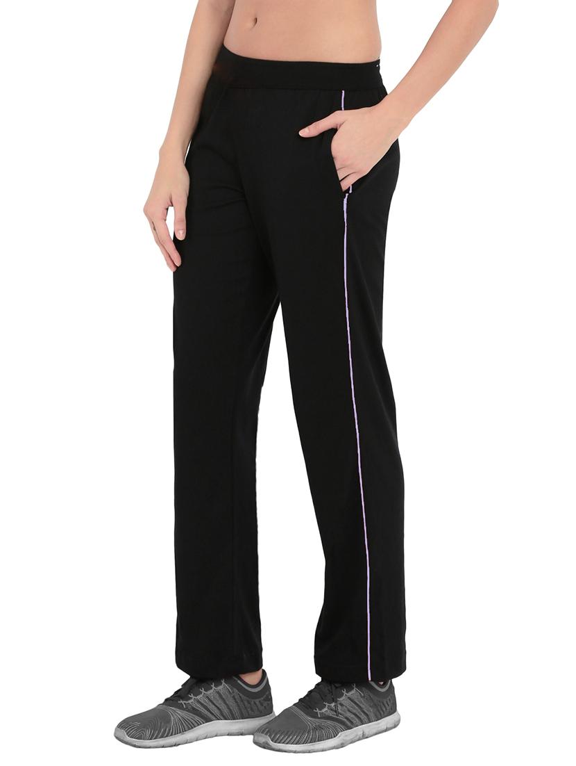 black cotton track pants - 14574510 -  Standard Image - 1