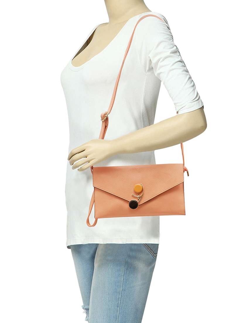 pink leatherette regular sling bag - 14584202 -  Standard Image - 4