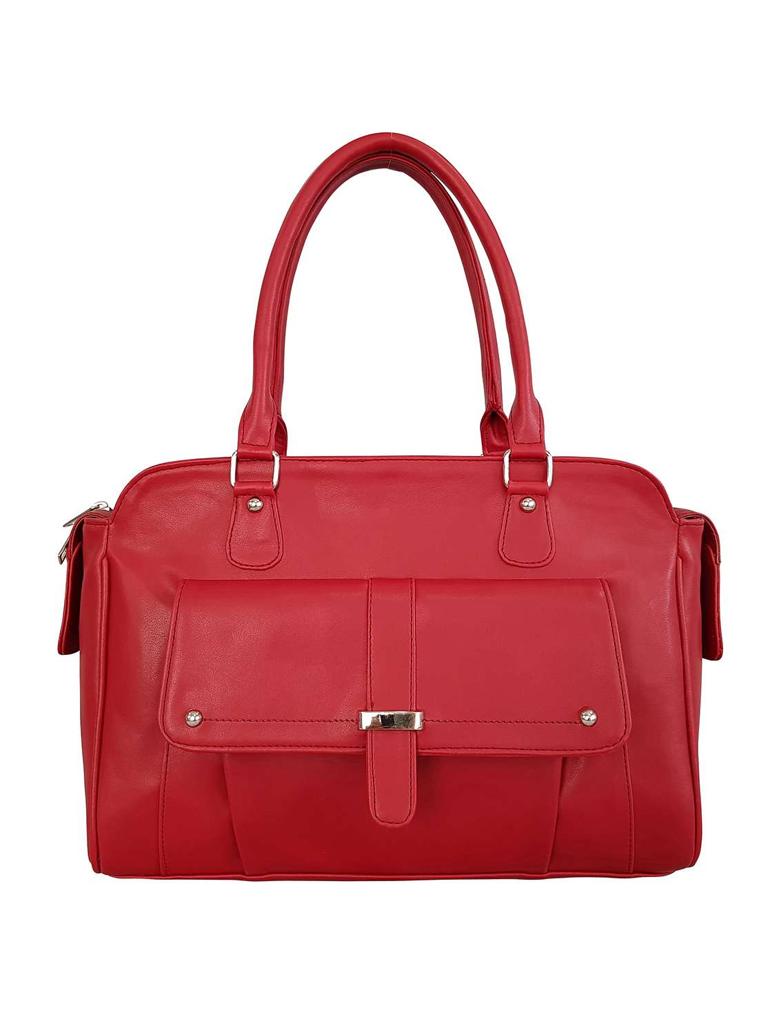 red leatherette handbag - 14585392 -  Standard Image - 1