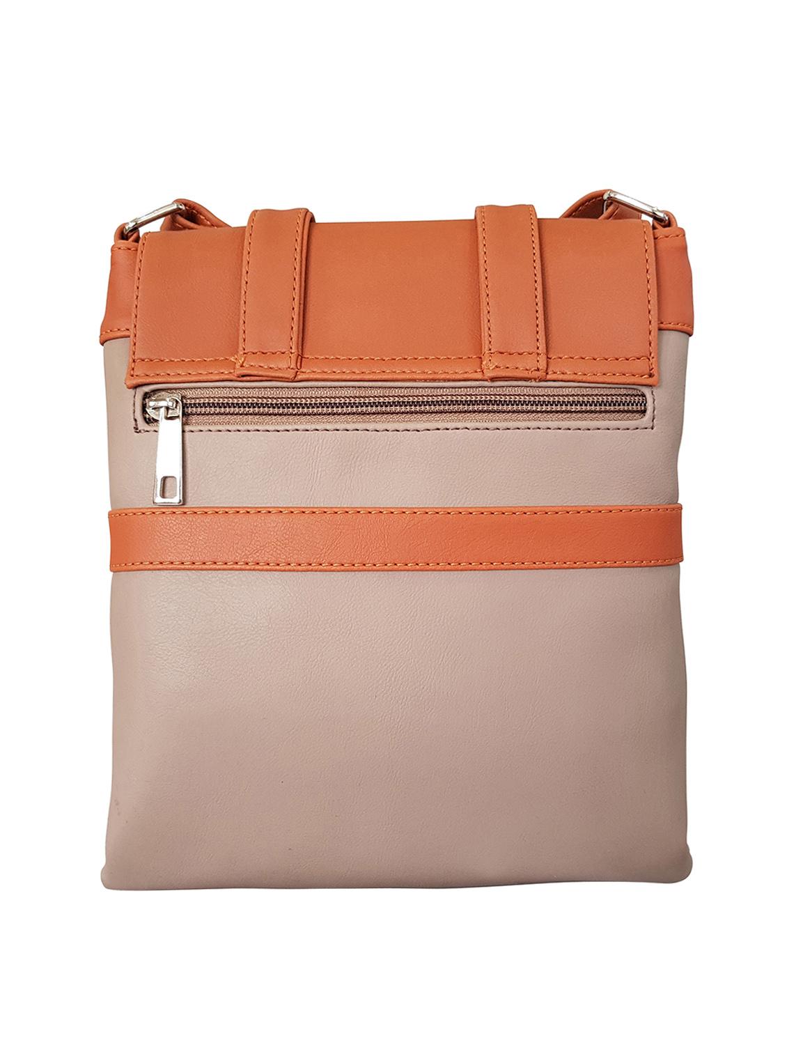 brown leatherette  regular sling bag - 14585426 -  Standard Image - 1