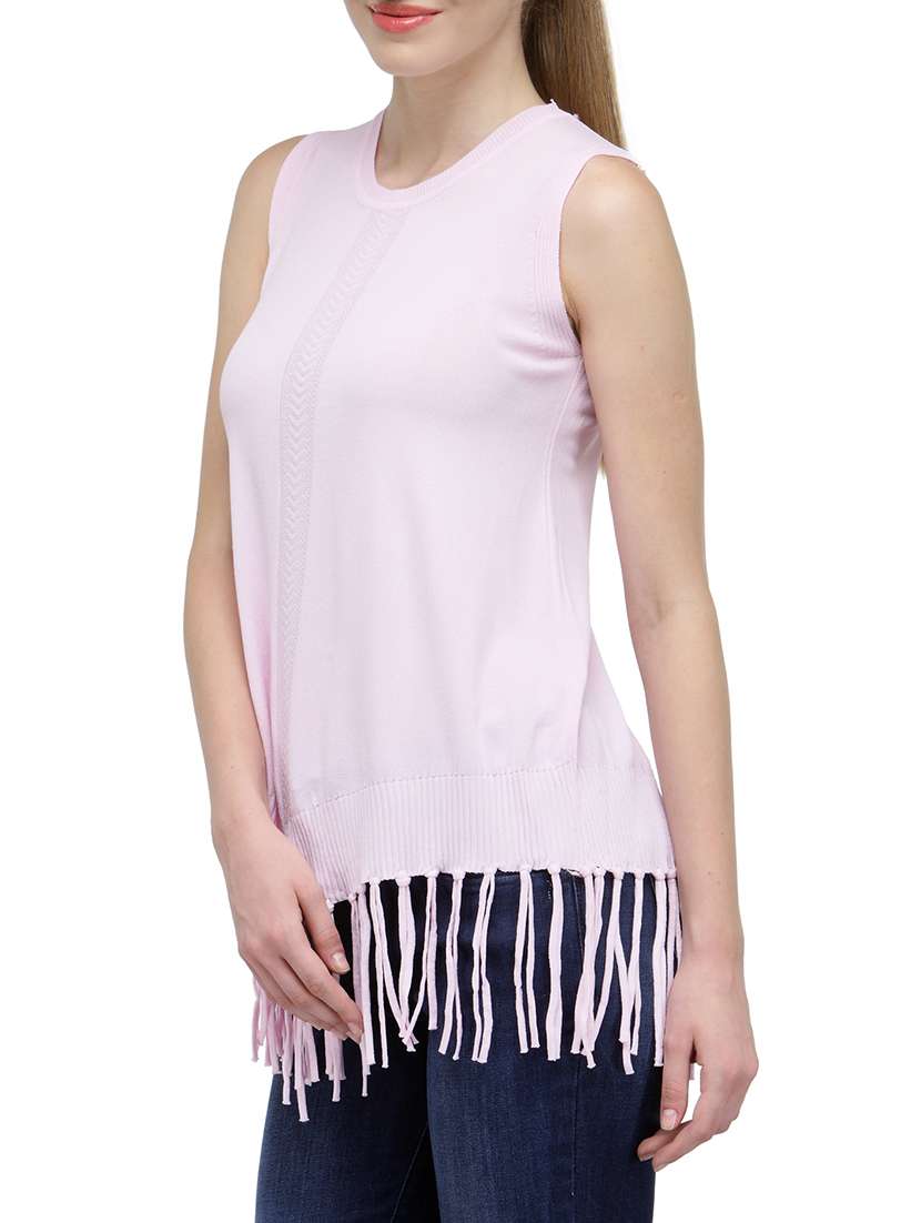 women's straight round neck top - 14590158 -  Standard Image - 1