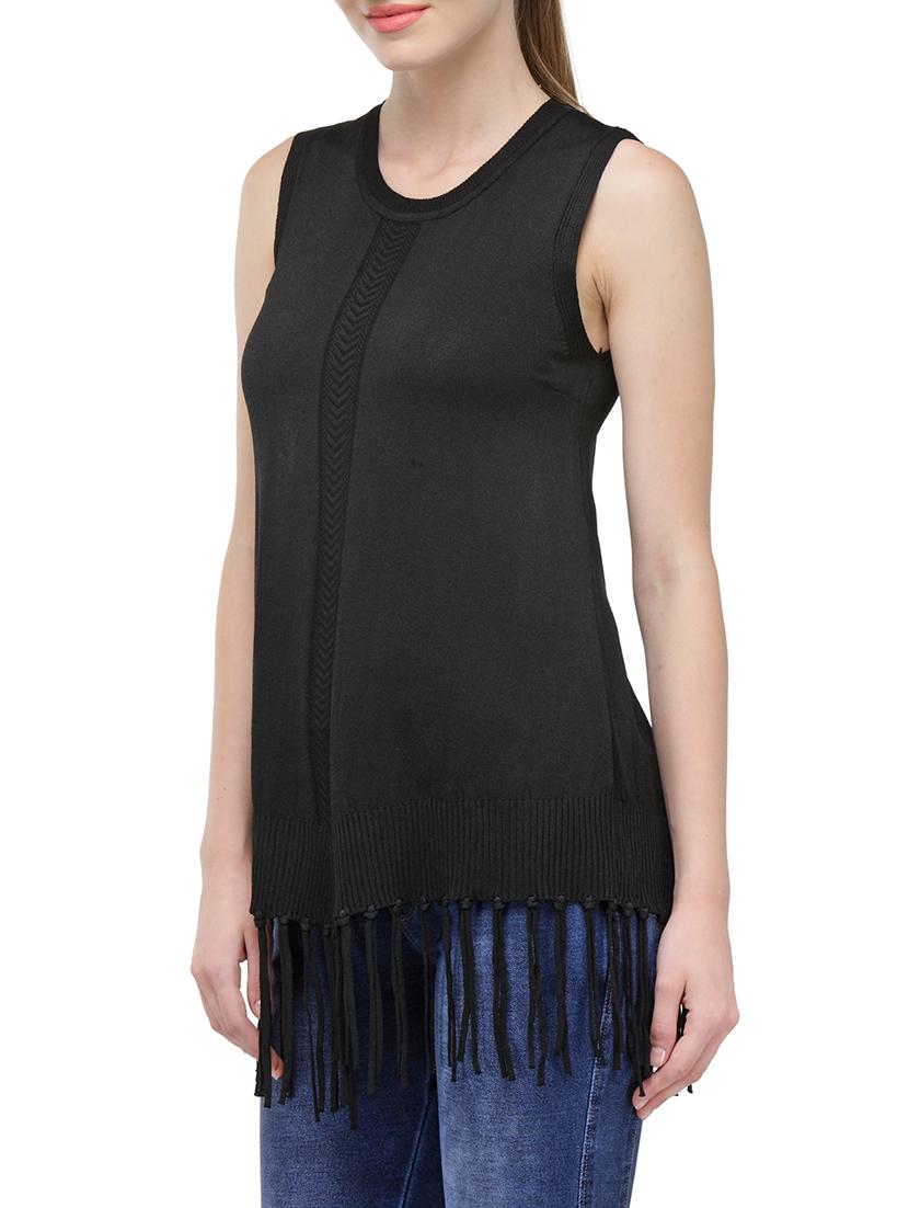 women's straight round neck top - 14590160 -  Standard Image - 1