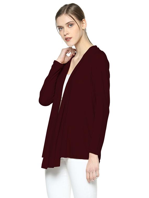 long sleeved solid shrug - 14593572 - Standard Image - 1
