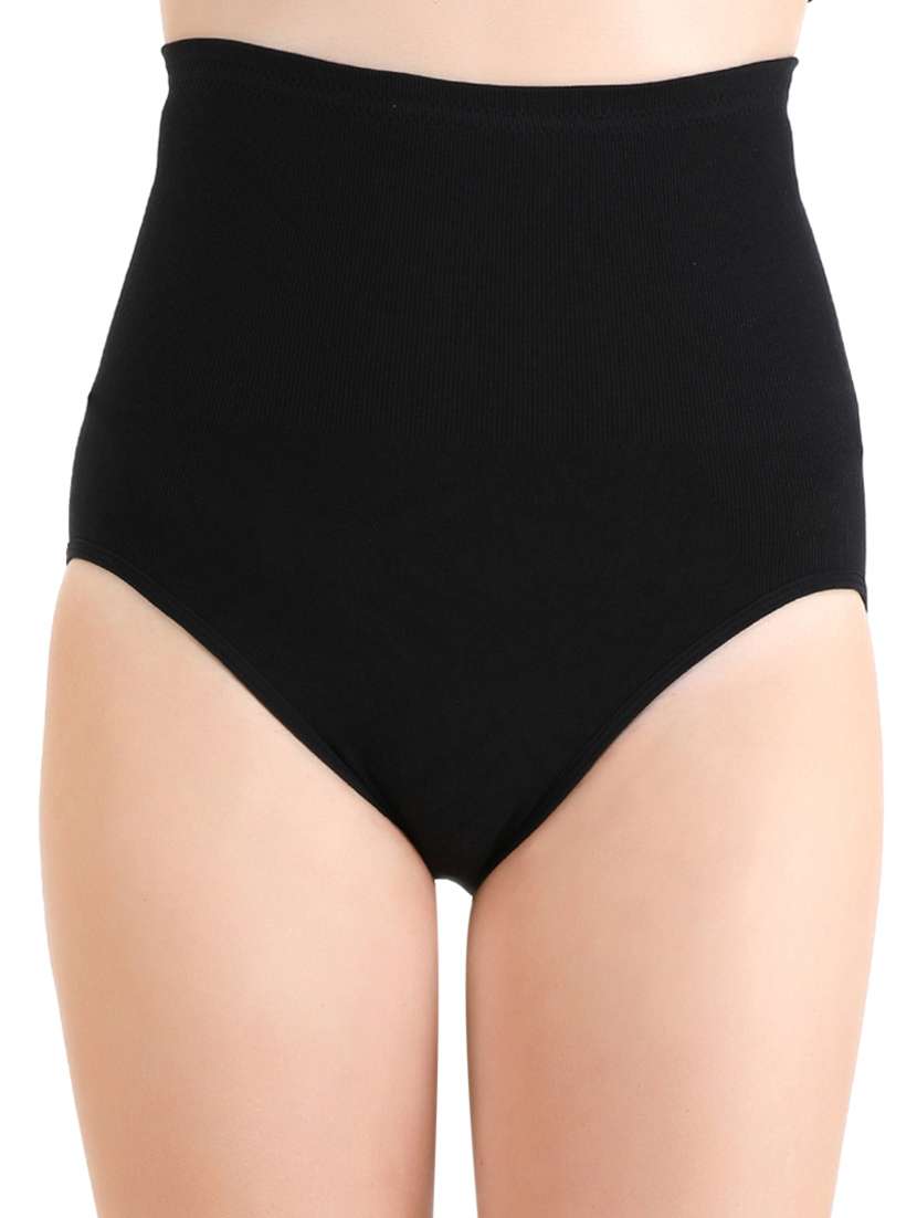 black nylon shaper brief shapewear