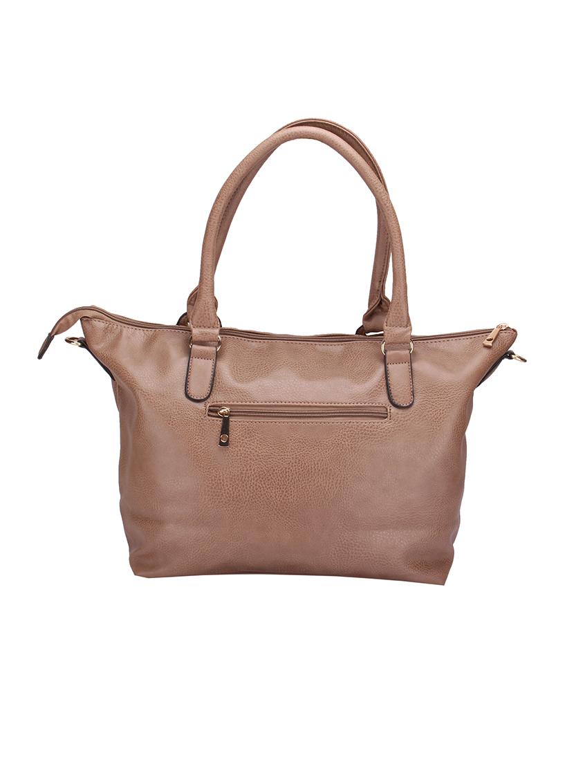 tan leatherette regular handbag - 14604900 -  Standard Image - 1