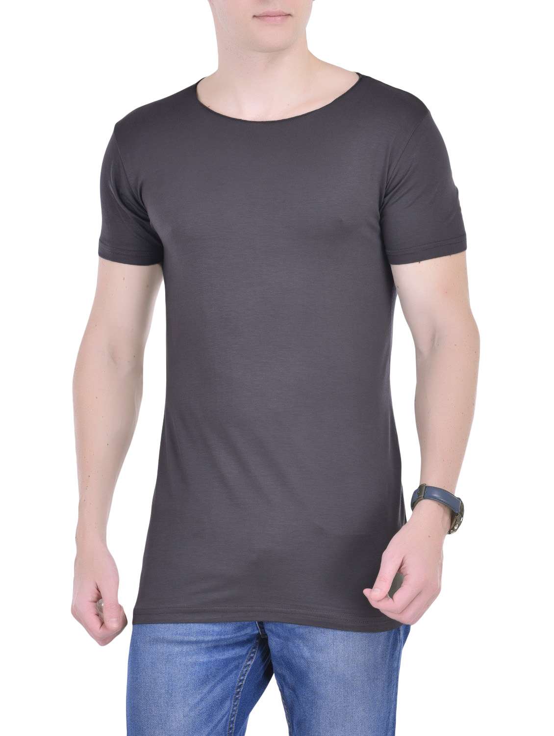 grey viscose t-shirt