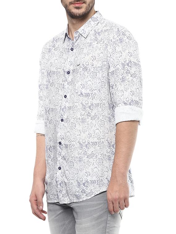 white cotton casual shirt - 14626028 - Standard Image - 1