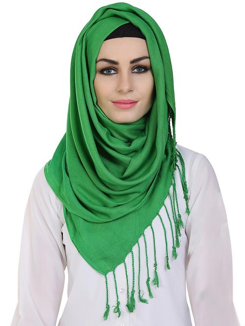 momin libas green viscose stole - 14626503 -  Standard Image - 0