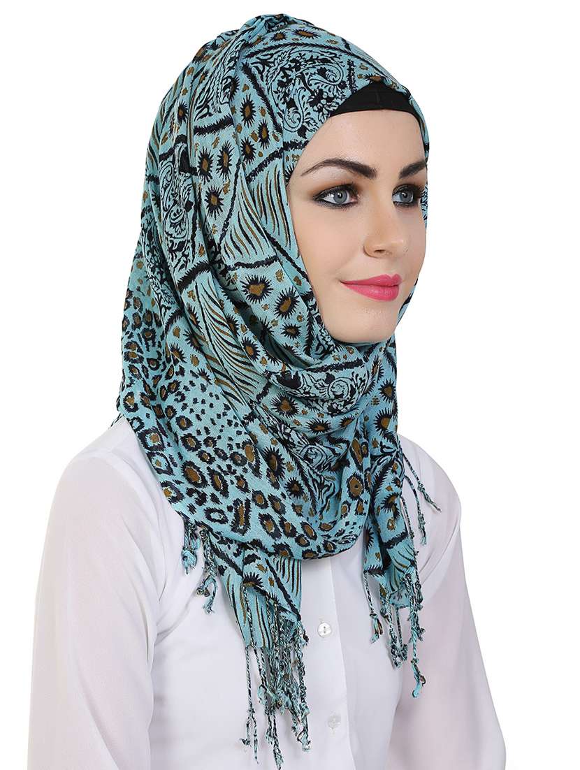 momin libas multi colored viscose stole - 14626510 - Standard Image - 1
