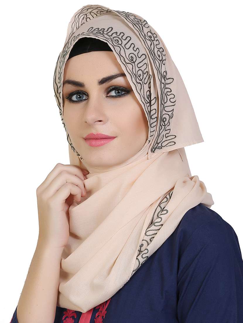 momin libas orange cotton stole - 14626518 - Standard Image - 1