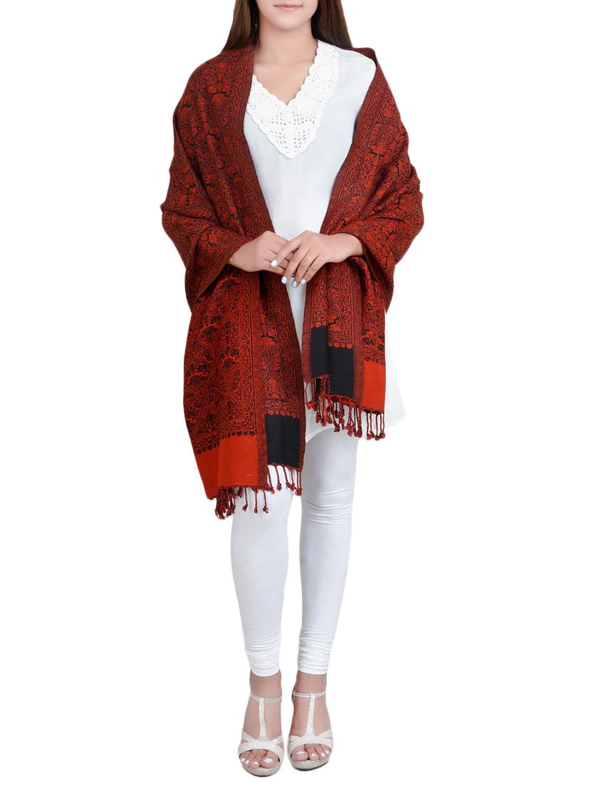 red viscose shawl - 14634654 -  Standard Image - 1