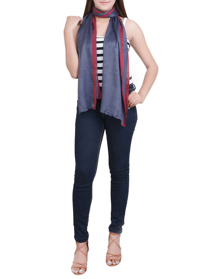 women's striped print stole - 14634659 -  Standard Image - 1