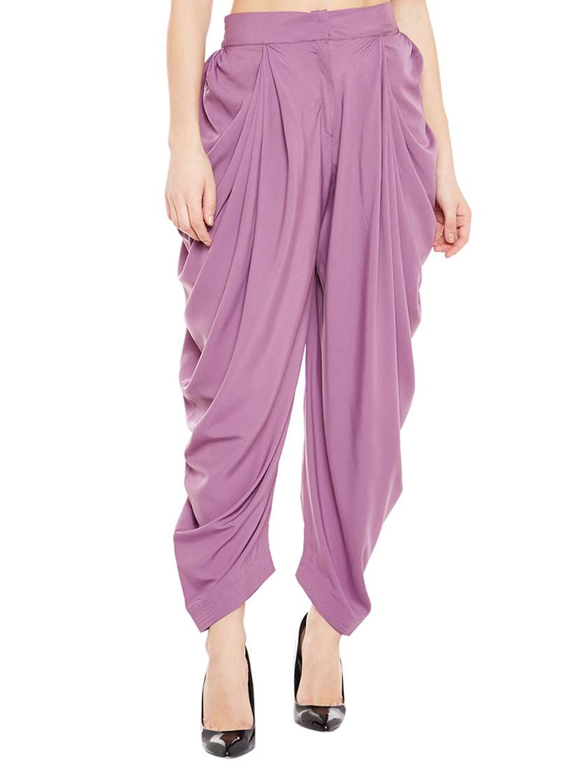 purple crepe dhoti salwar salwars