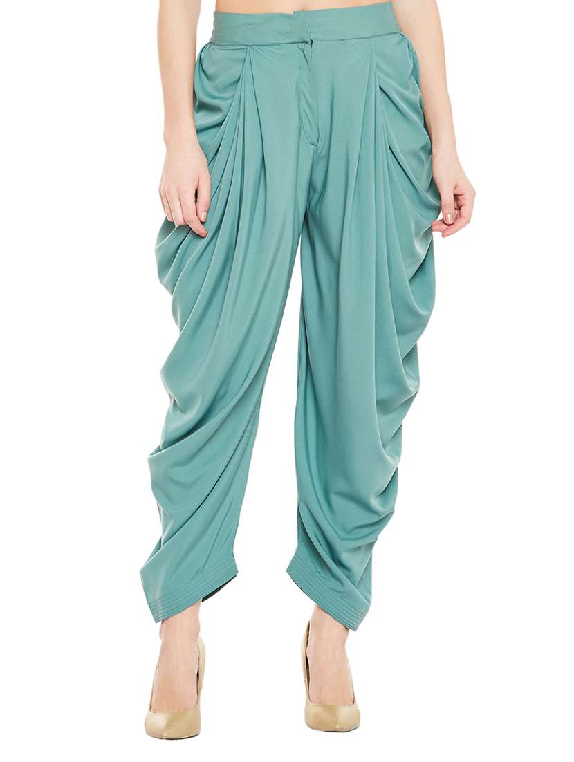 green crepe dhoti salwar salwars