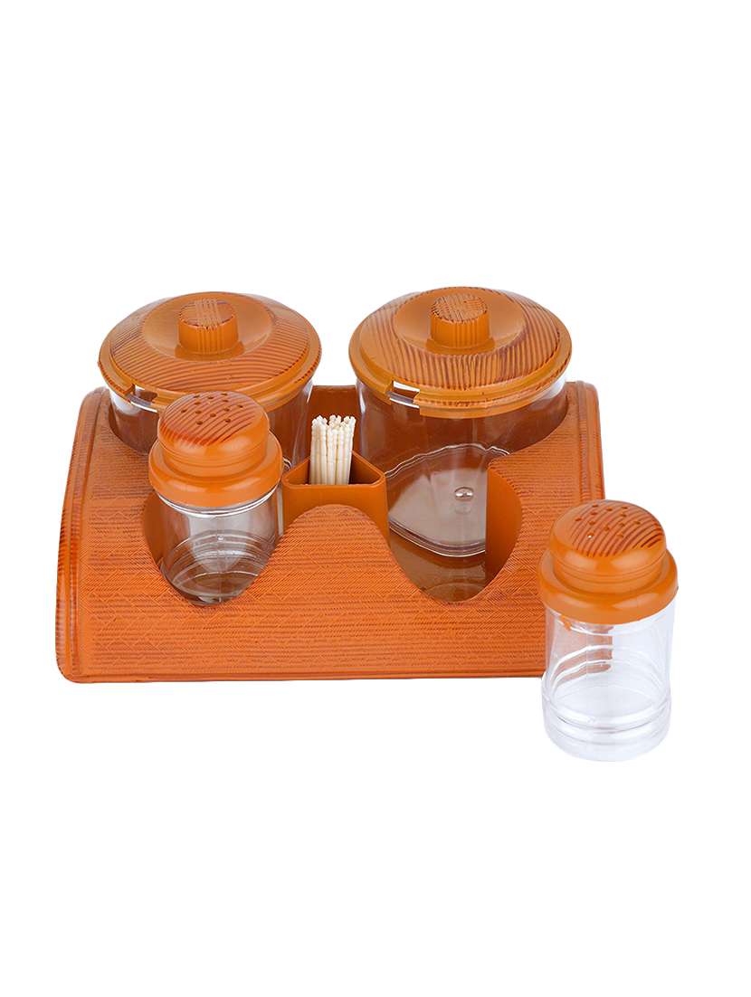 salt & pepper dispensers and toothpick holder