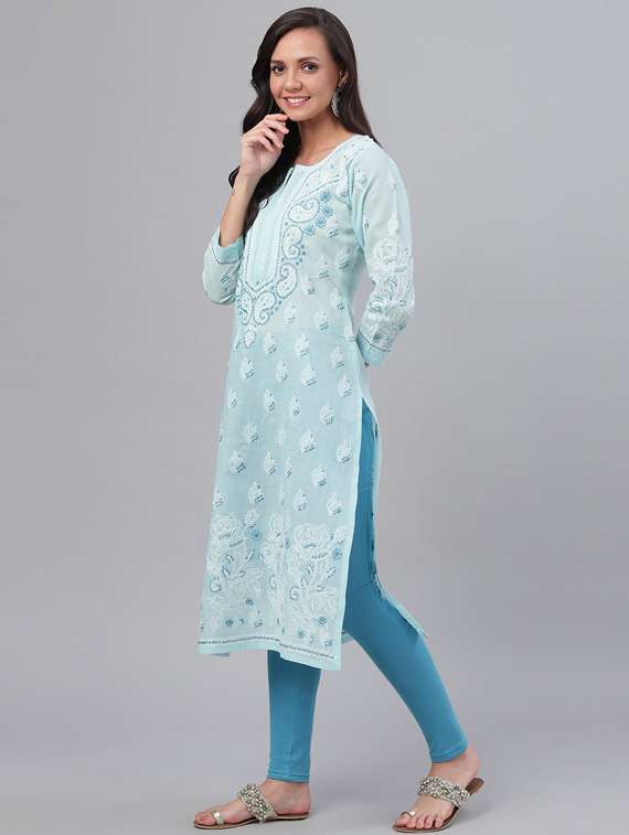 women's straight kurta - 14636522 - Standard Image - 1