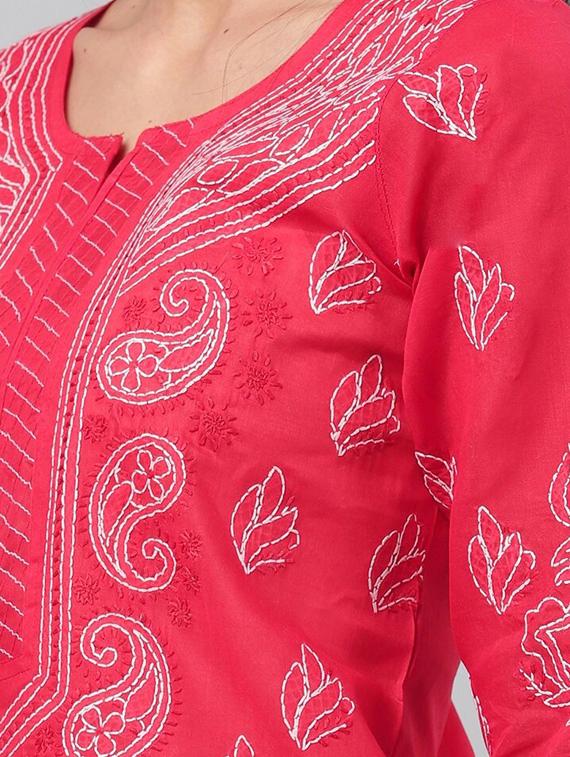 women's straight kurta - 14636604 - Standard Image - 4