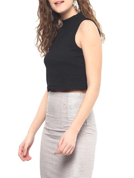 women's crop turtle neck top - 14638982 - Standard Image - 1