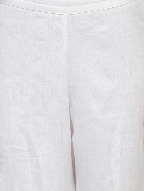 orange cotton blend kurta pant set - 14646471 - Standard Image - 4