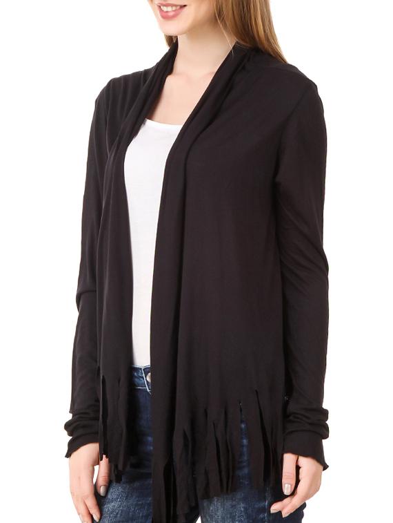 black viscose casual shrug - 14649736 - Standard Image - 1