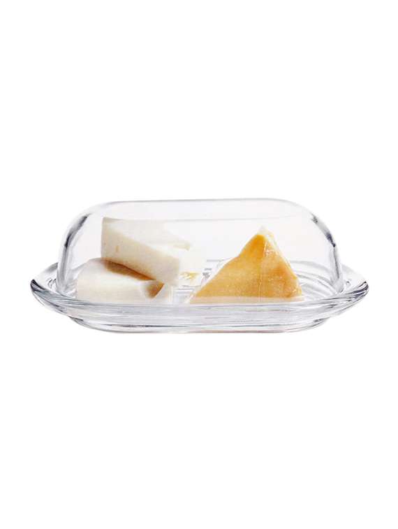 glass butter dish