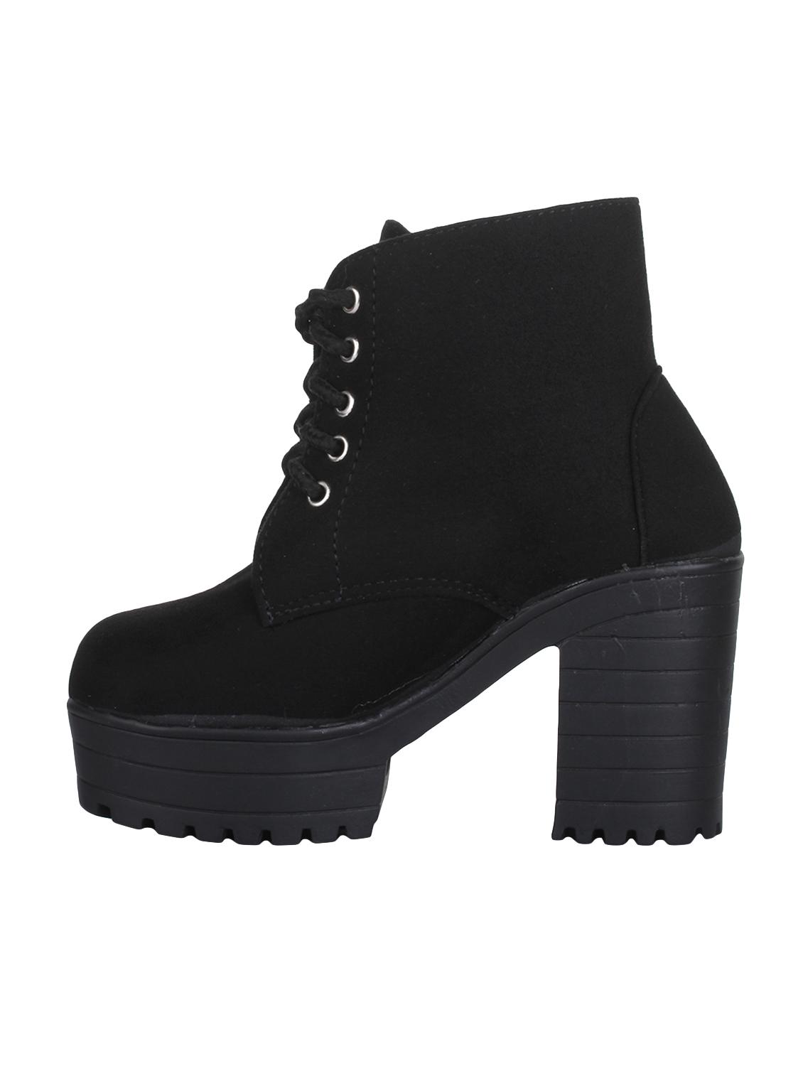 black suede ankle  boot - 14657044 -  Standard Image - 1