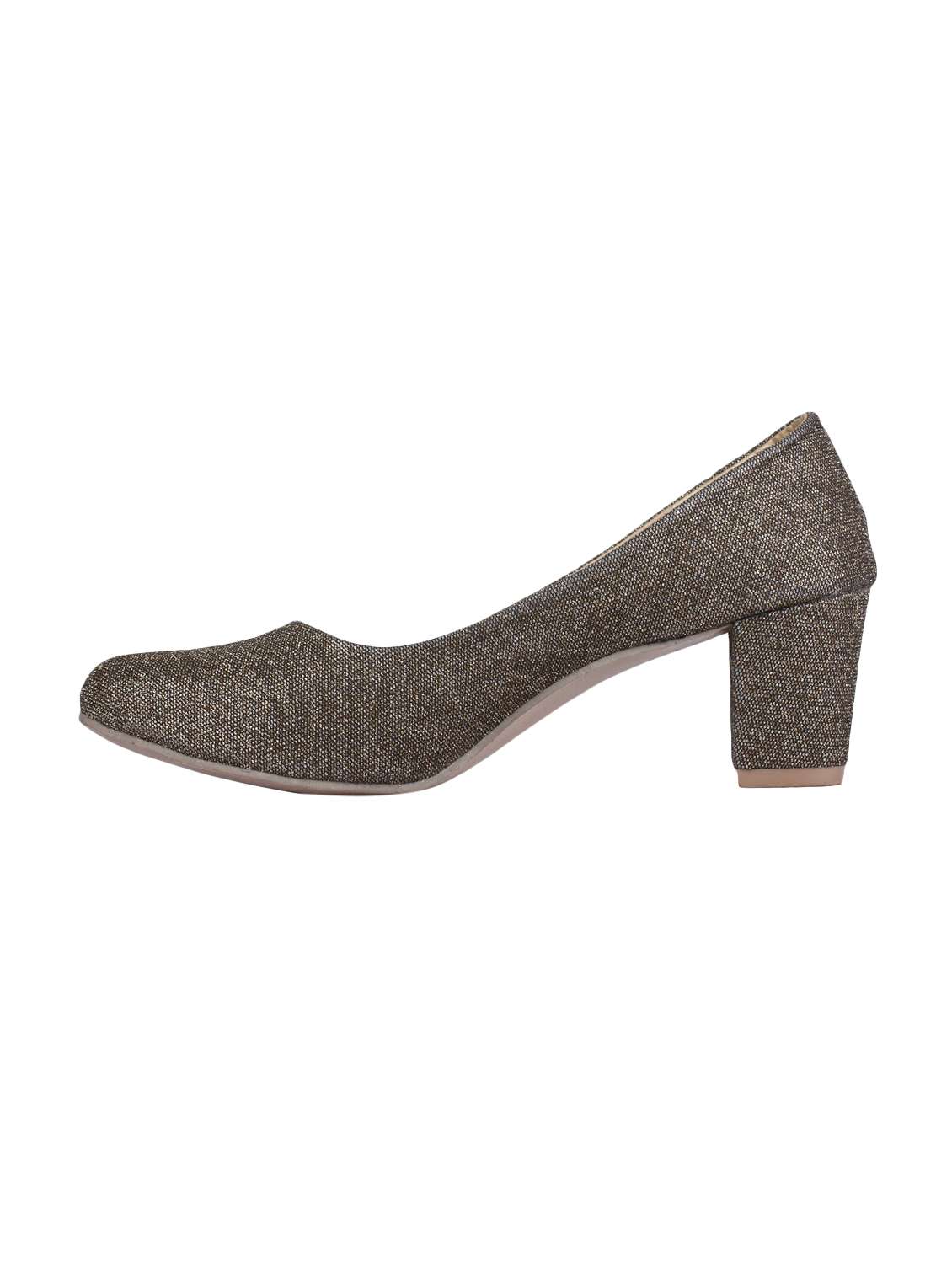brown faux leather slip on pumps - 14657045 -  Standard Image - 1