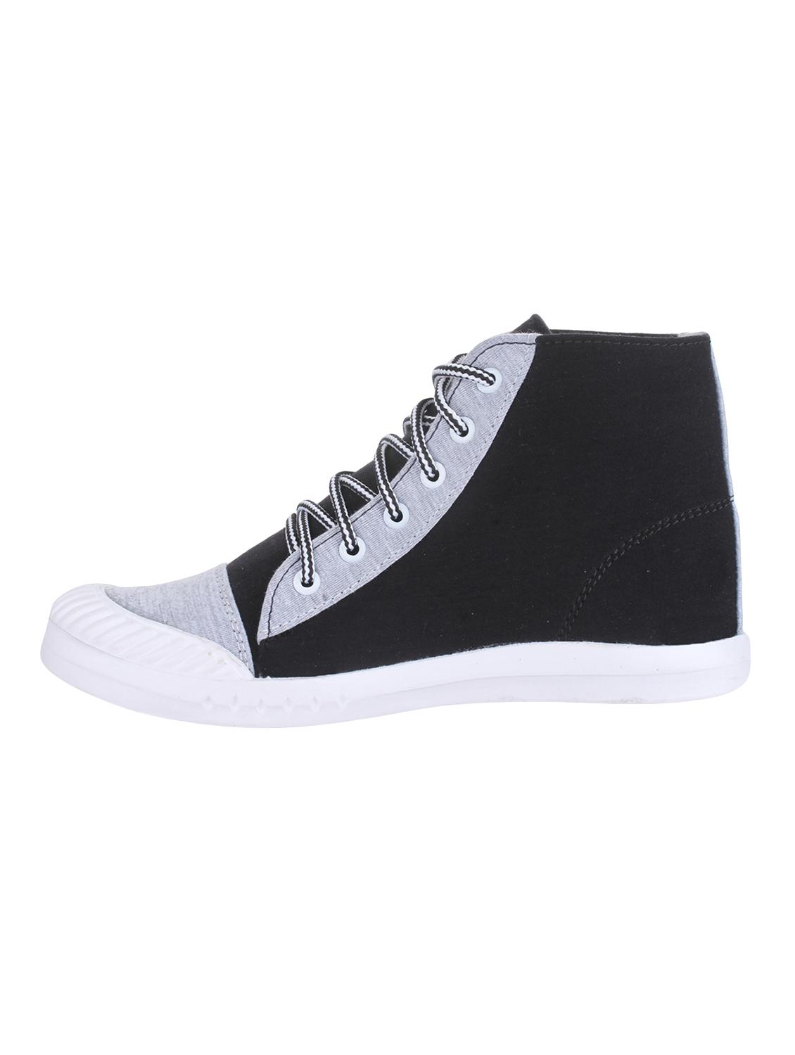 black fabric laceup sneakers - 14659791 - Standard Image - 1