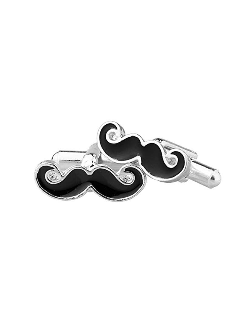 silver metal cufflink